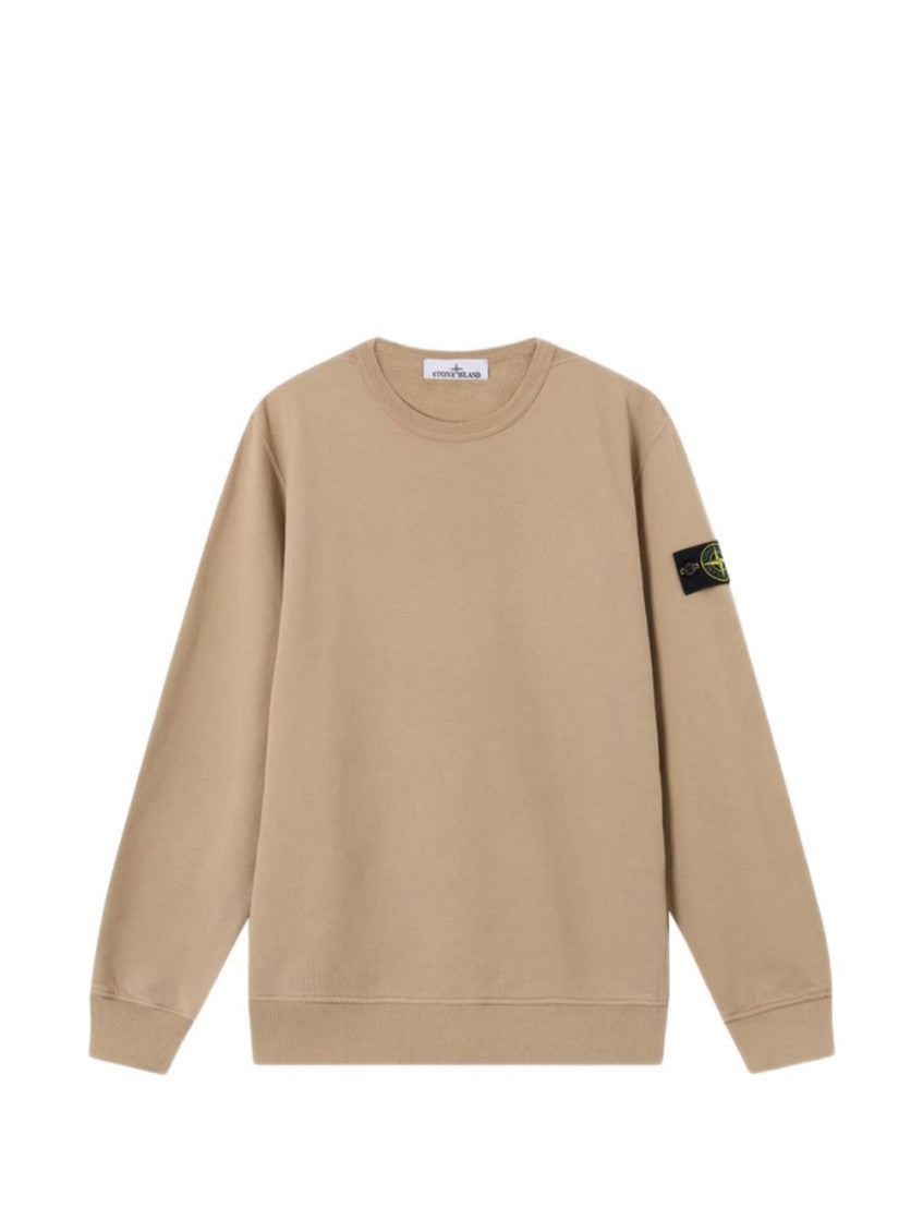 Light Beige Crew Neck Sweatshirt 1