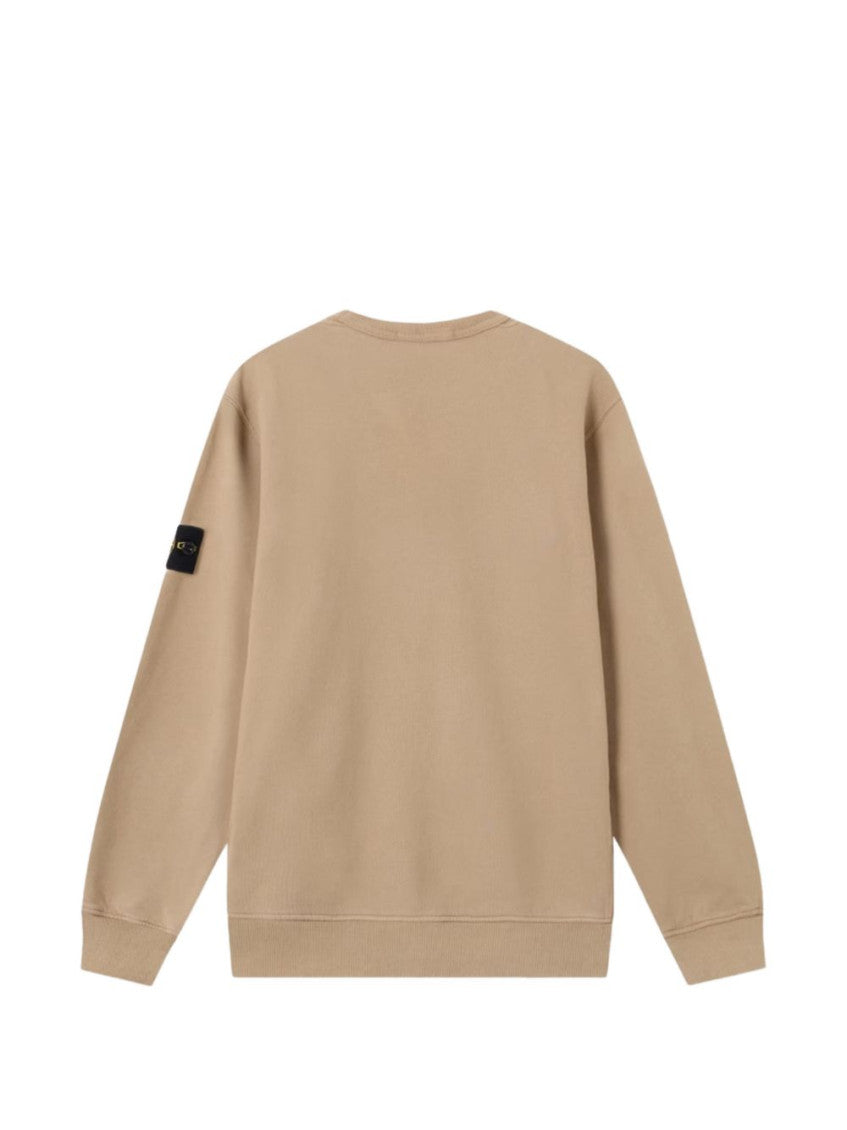 Light Beige Crew Neck Sweatshirt 2