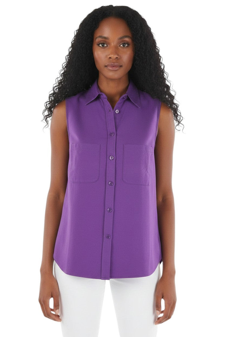Purple Regular Solid Shirt 1
