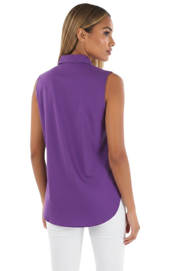 Purple Regular Solid Shirt 2