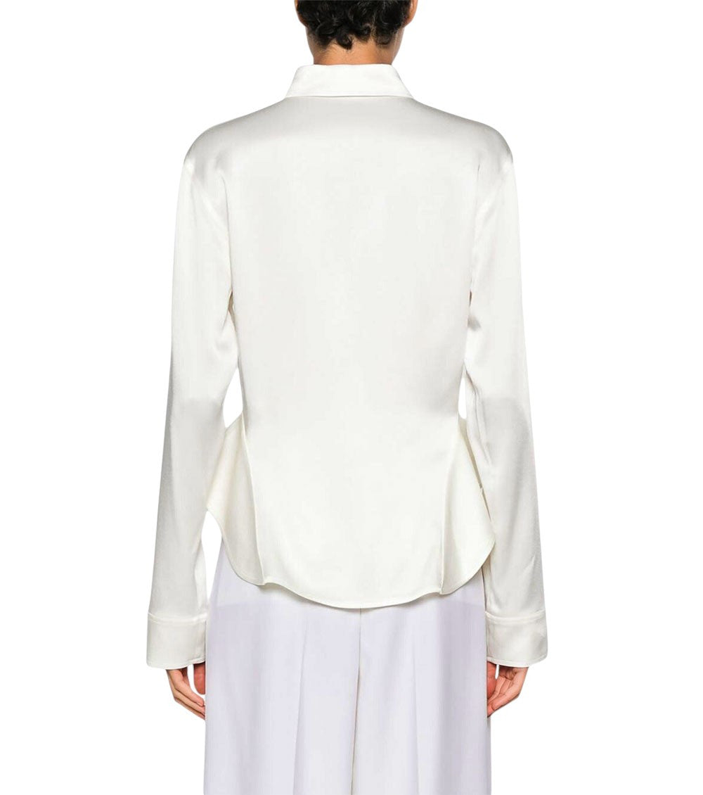 Off White Slim Solid Shirt 2