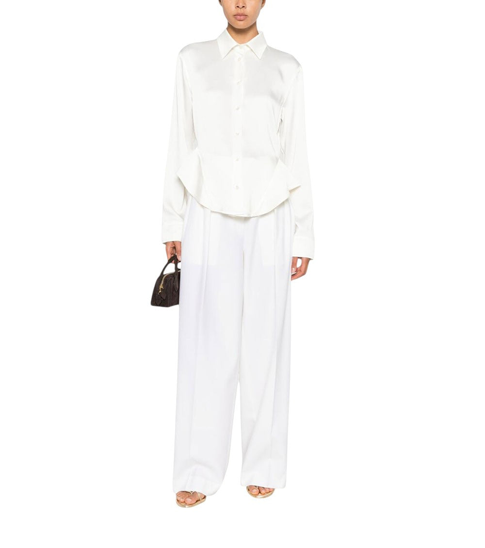 Off White Slim Solid Shirt 3