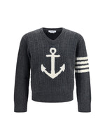Dark Grey Knitted Sweater 1