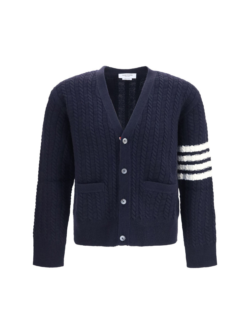 Navy Blue Knitted Cardigan 1