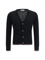 Black V Neck Cardigan 1