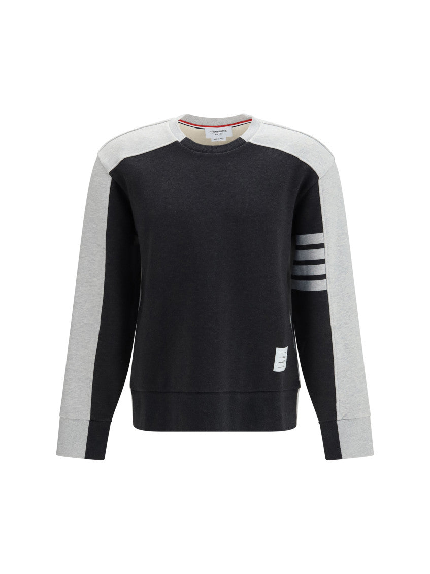 Dark Grey Color Block Sweatshirt 1