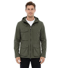 Green Solid Hood Jacket 1