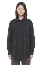 Black Oversized Solid Shirt 1