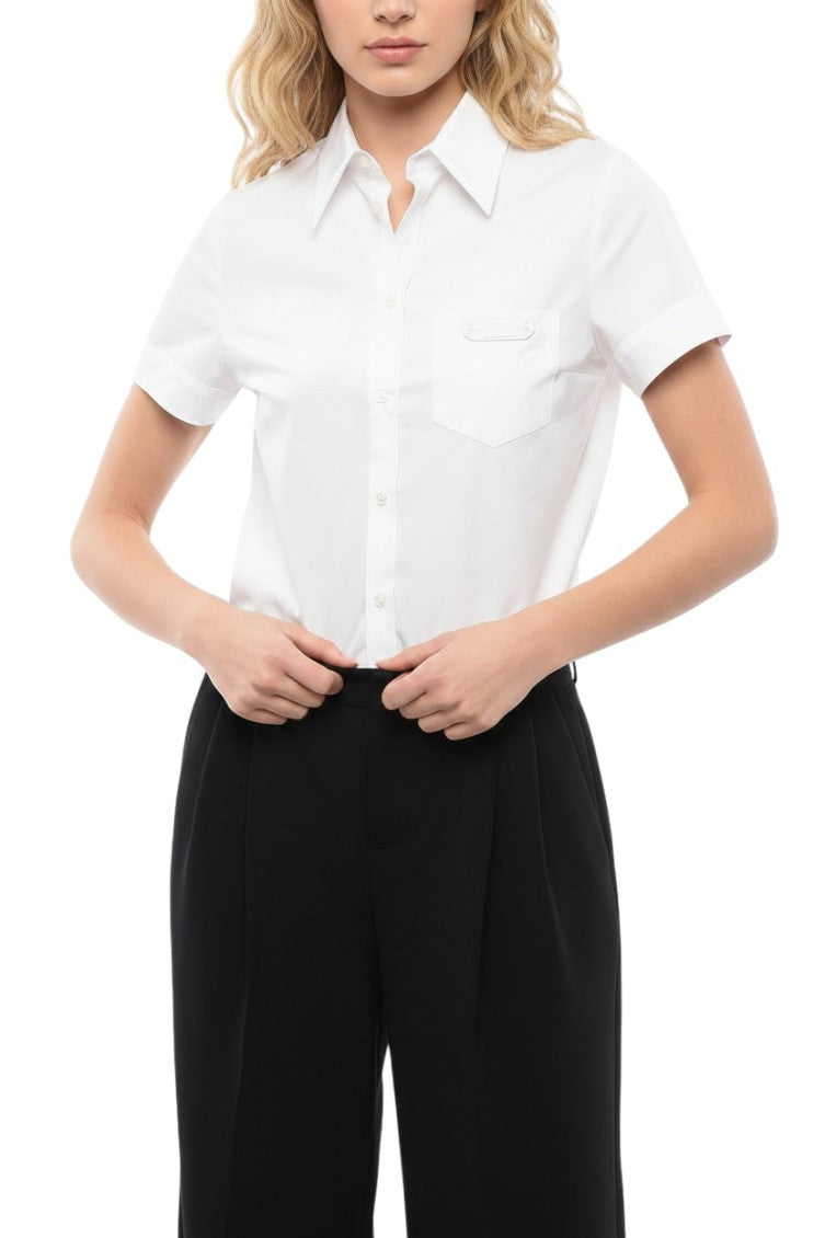 White Regular Solid Shirt 1