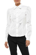 White Slim Solid Shirt 1