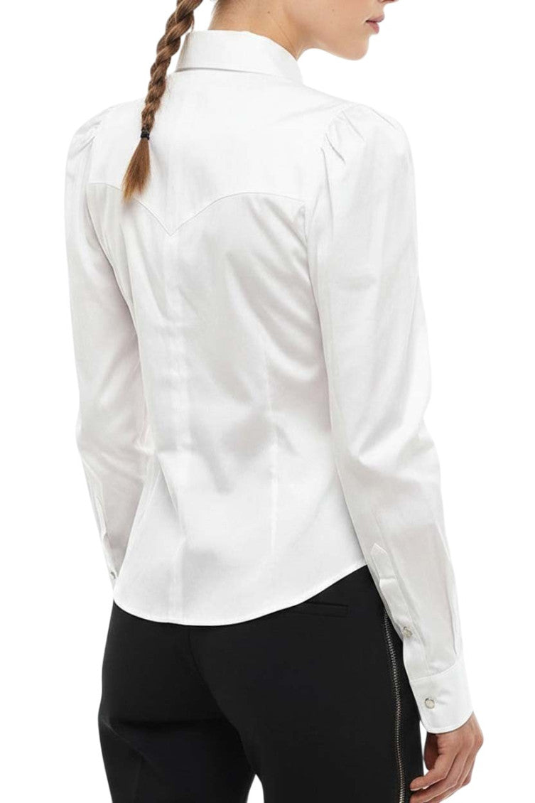 White Slim Solid Shirt 2