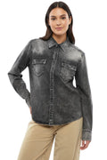Dark Grey Solid Shirt 1