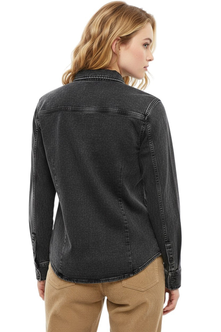 Dark Grey Solid Shirt 2