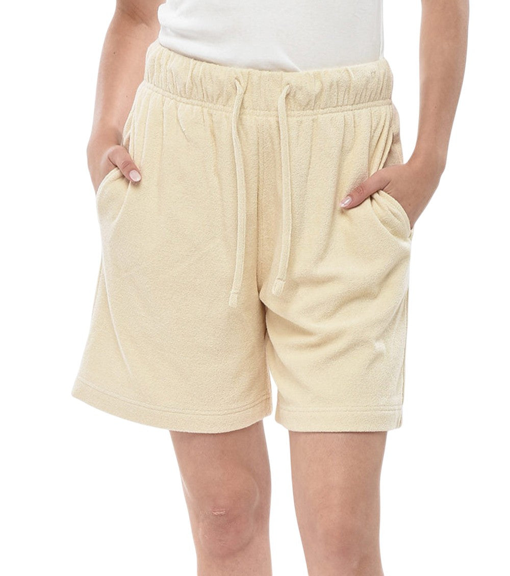 Yellow Logo Shorts 1