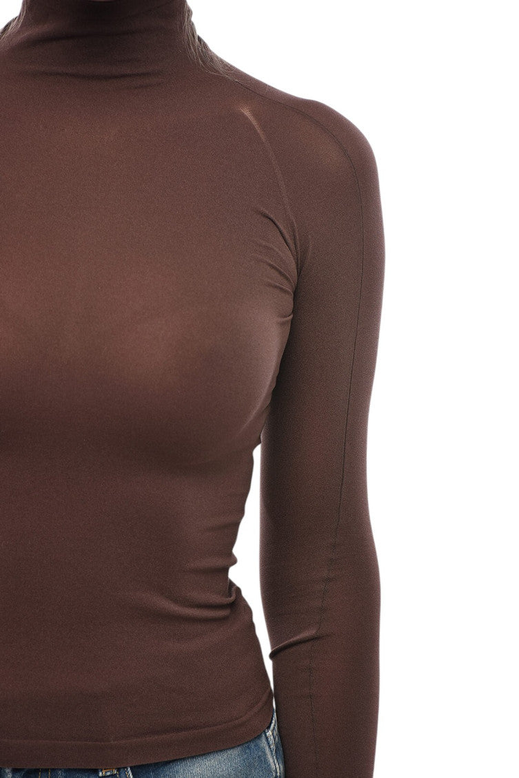 Brown Turtle Neck Top 3