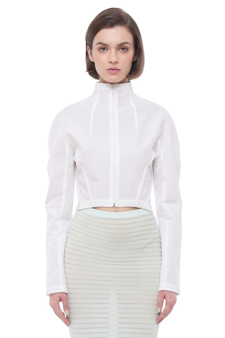 White Turtle Neck Top 1