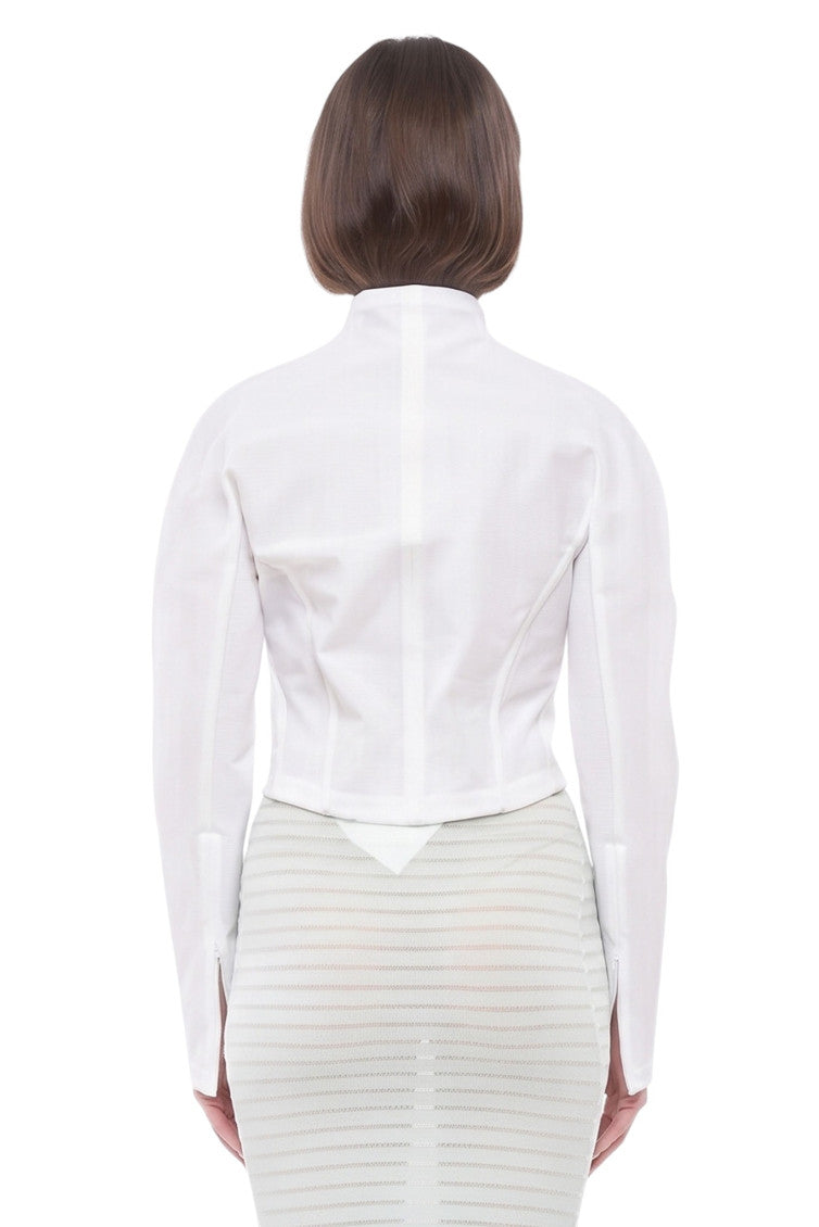 White Turtle Neck Top 2