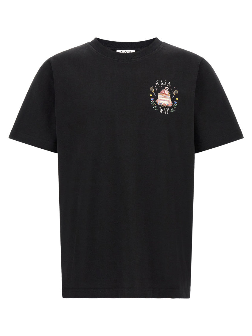 Black Graphic Print T-Shirt 1