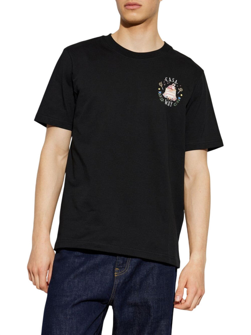 Black Graphic Print T-Shirt 2