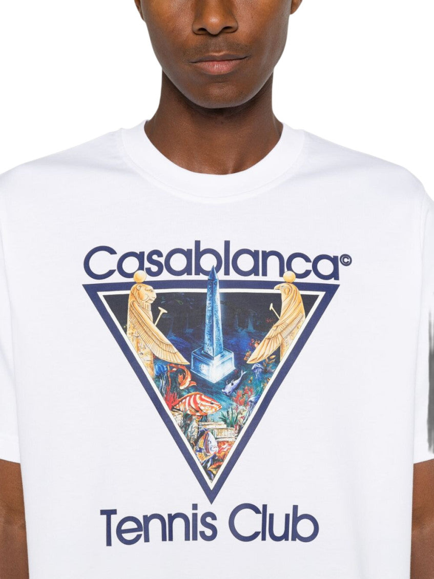 White Graphic Logo T-Shirt 4