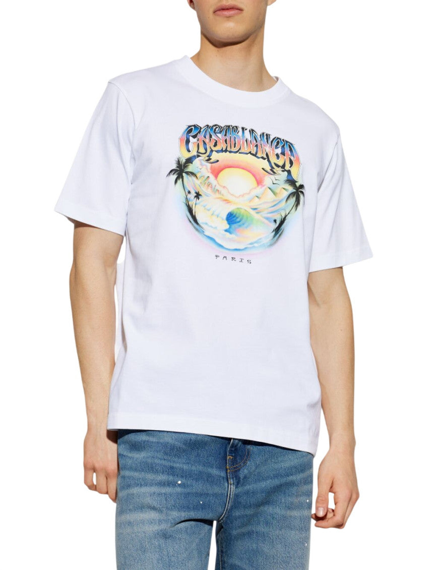 White Graphic Logo T-Shirt 2