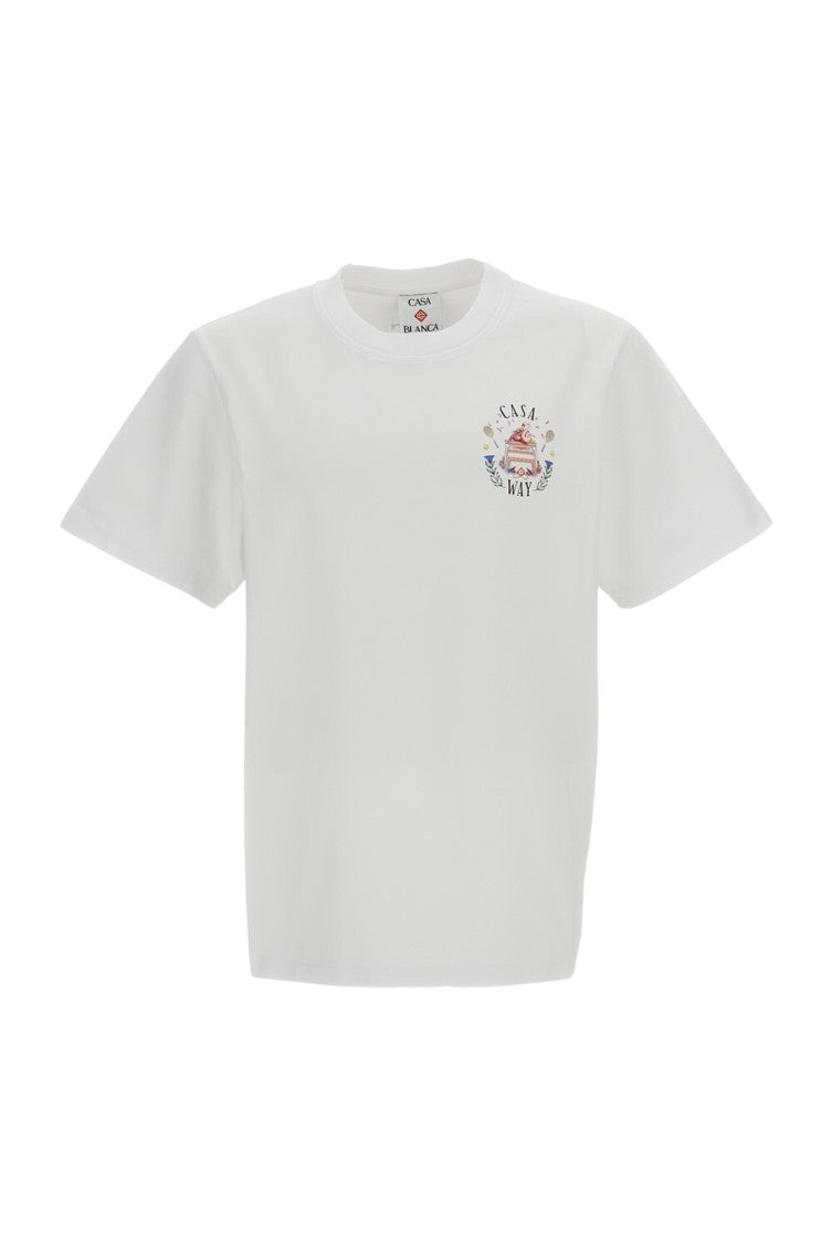 White Crew Neck T-Shirt 1