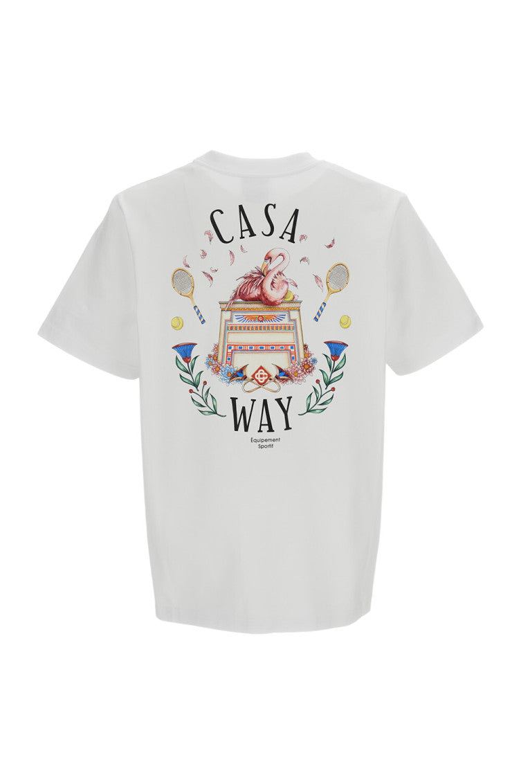 White Crew Neck T-Shirt 2