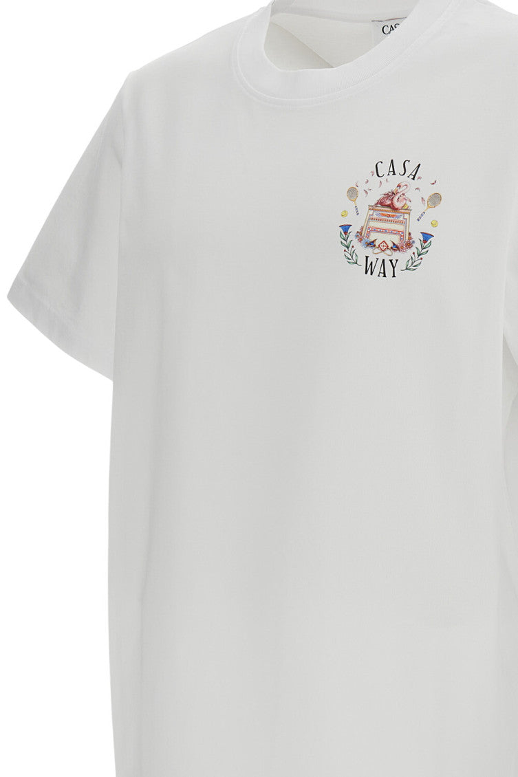 White Crew Neck T-Shirt 3