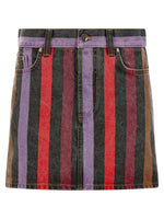 Multicolor Stripes Mini Skirt 1