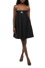 Black Strapless Mini Dress 1