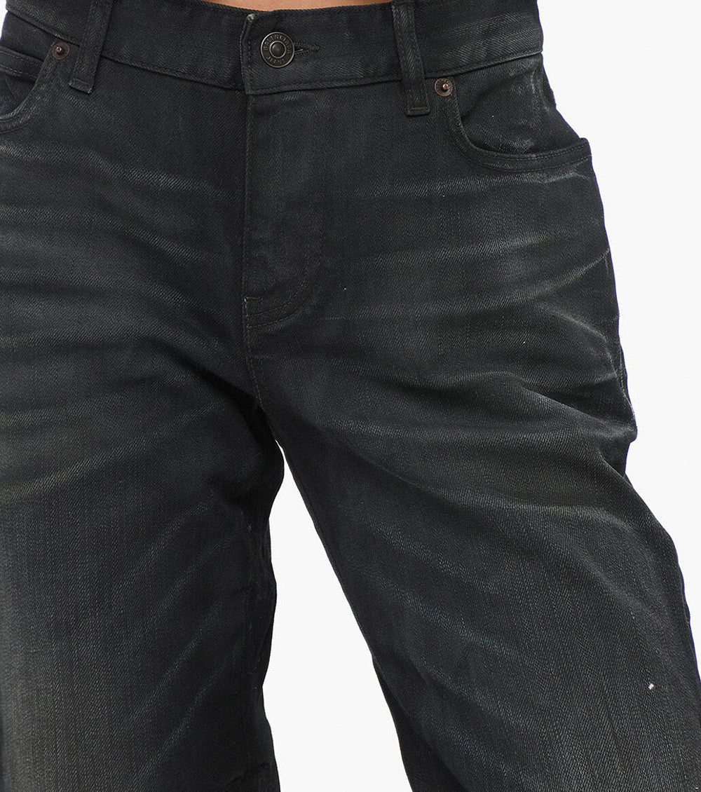 Black Straight Capris Pants 3
