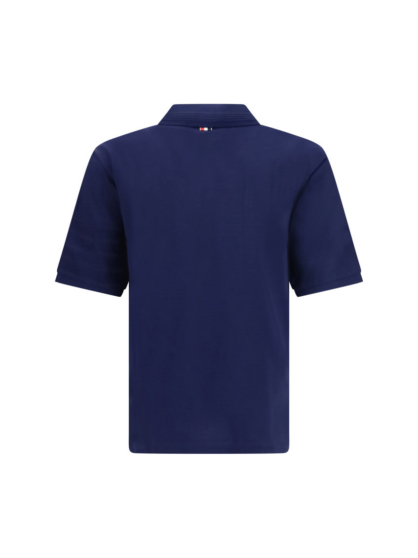 Navy Shirt Collar Polo 2