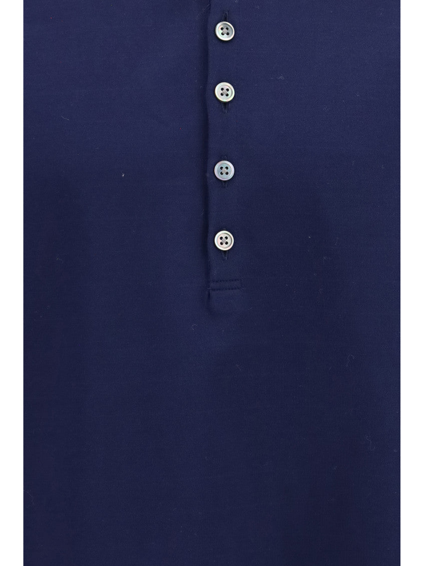 Navy Shirt Collar Polo 3