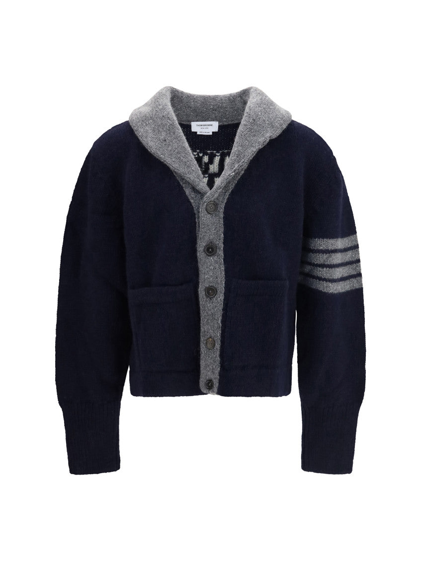 Dark Navy Shawl Neck Cardigan 1