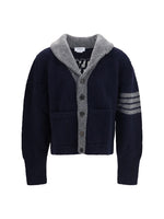 Dark Navy Shawl Neck Cardigan 1