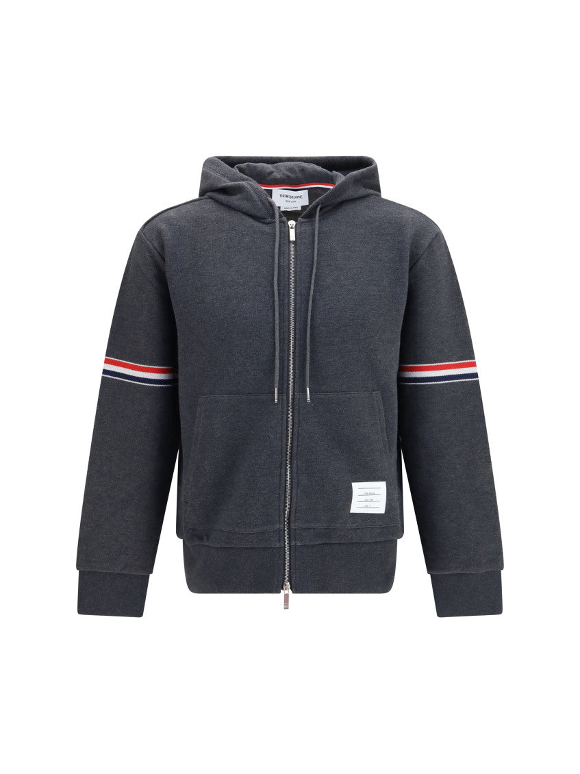 Dark Grey Stripes Hoodie 1