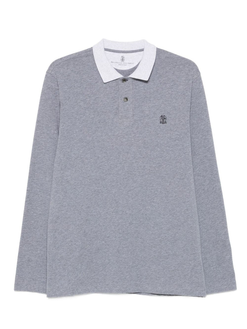 Grey Full Sleeves Polo 1