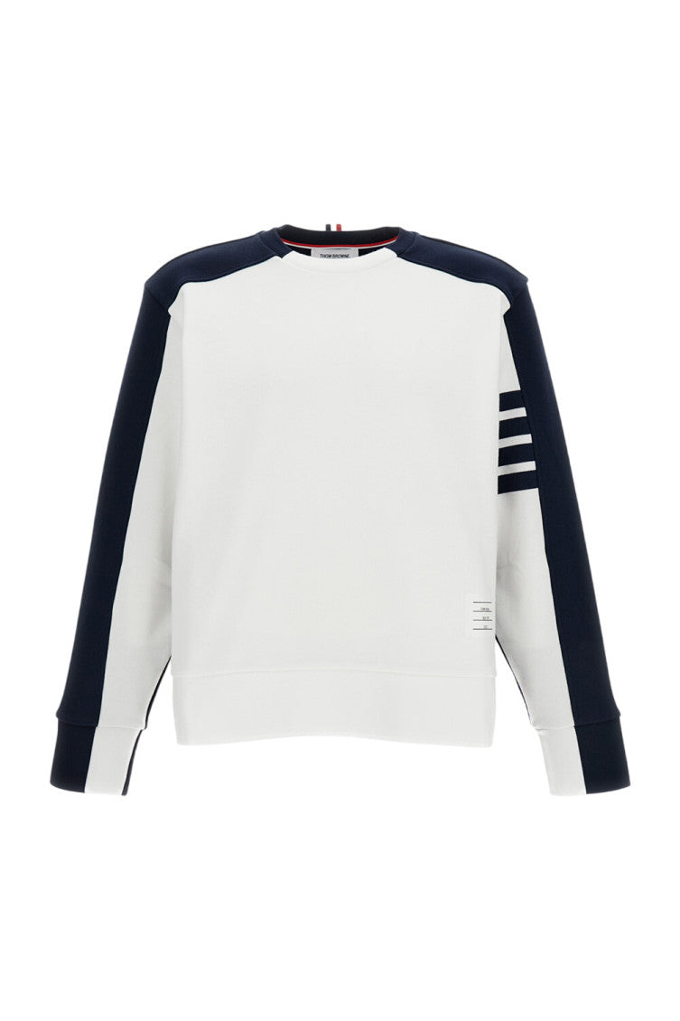 White Color Block Sweatshirt 1