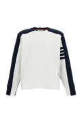 White Color Block Sweatshirt 1