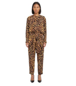 Brown Animal Print Jumpsuit 1