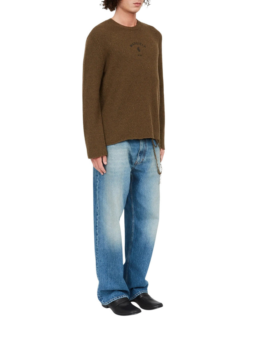 Khaki Crew Neck Sweater 2