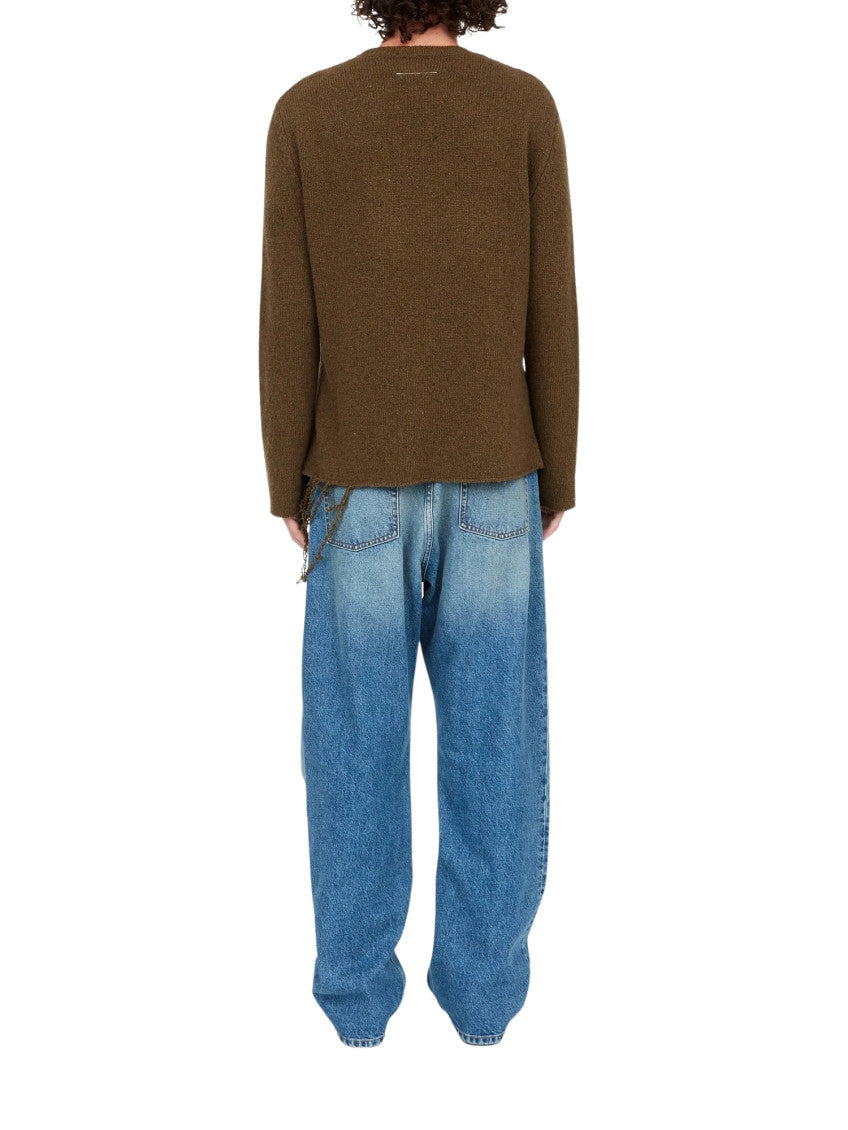 Khaki Crew Neck Sweater 4