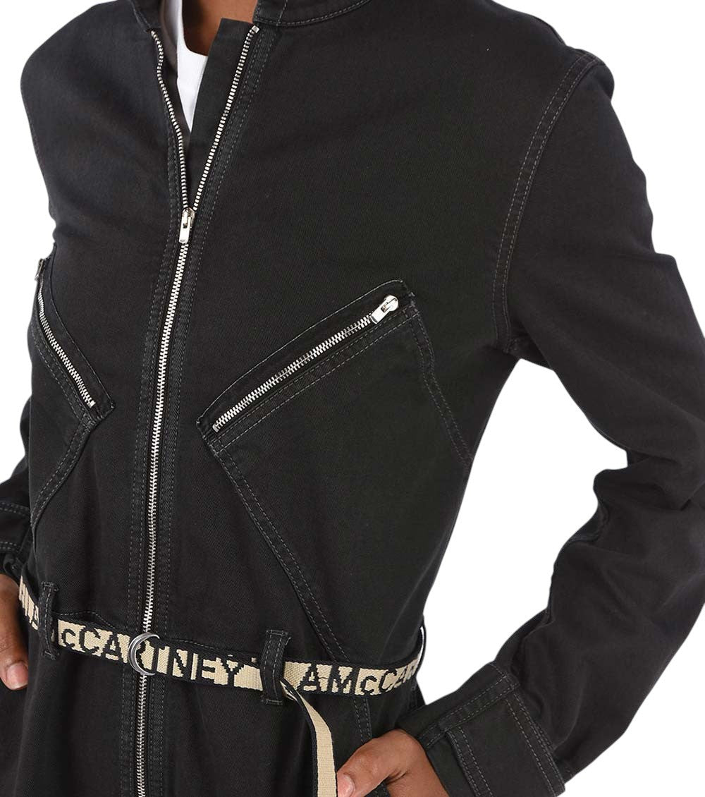Black Band Collar Jumpsuit 2