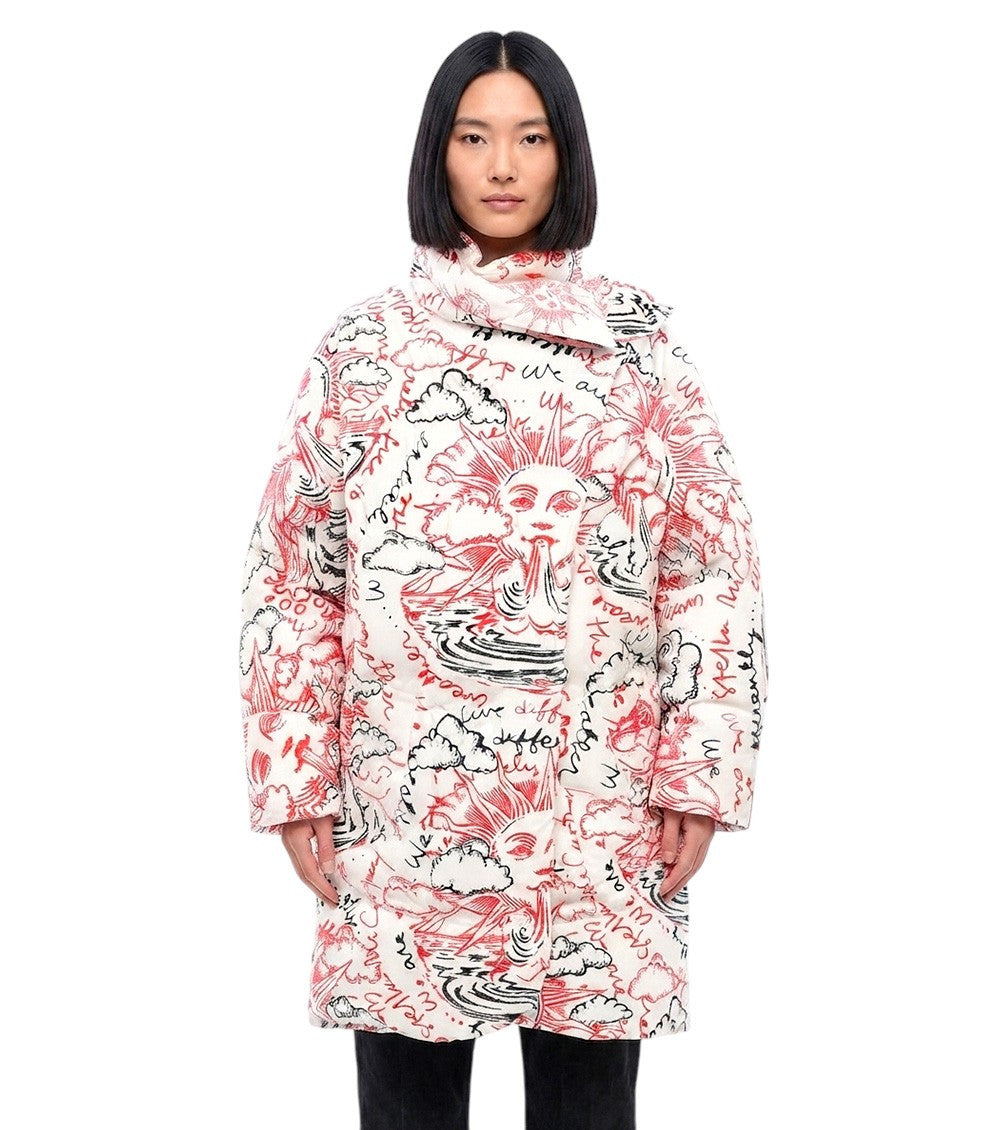 Multicolor Graphic Mock Collar Jacket 1