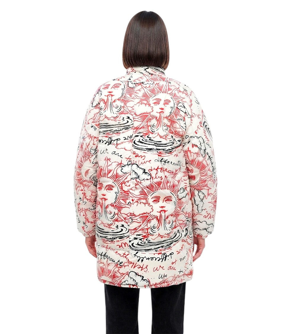 Multicolor Graphic Mock Collar Jacket 2