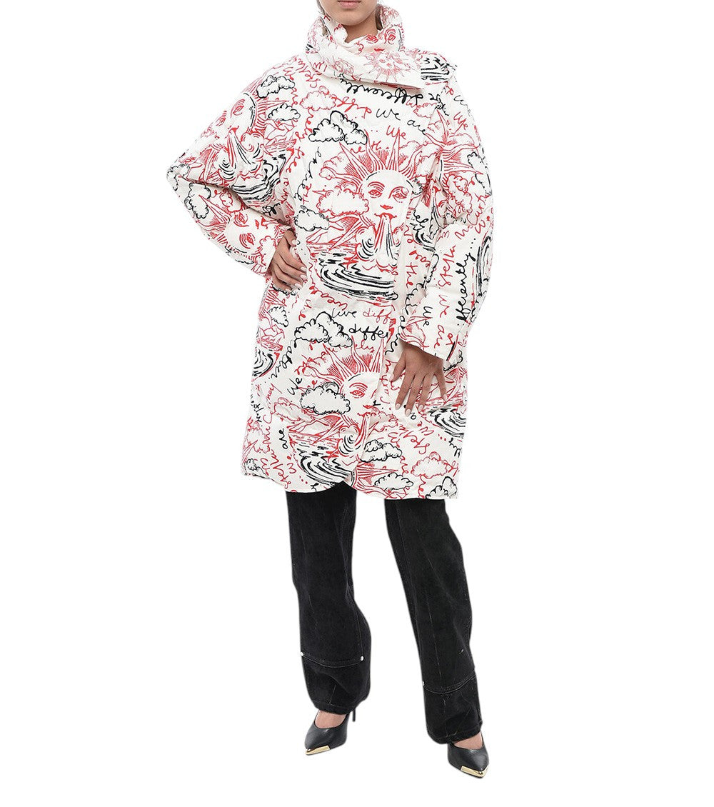 Multicolor Graphic Mock Collar Jacket 4