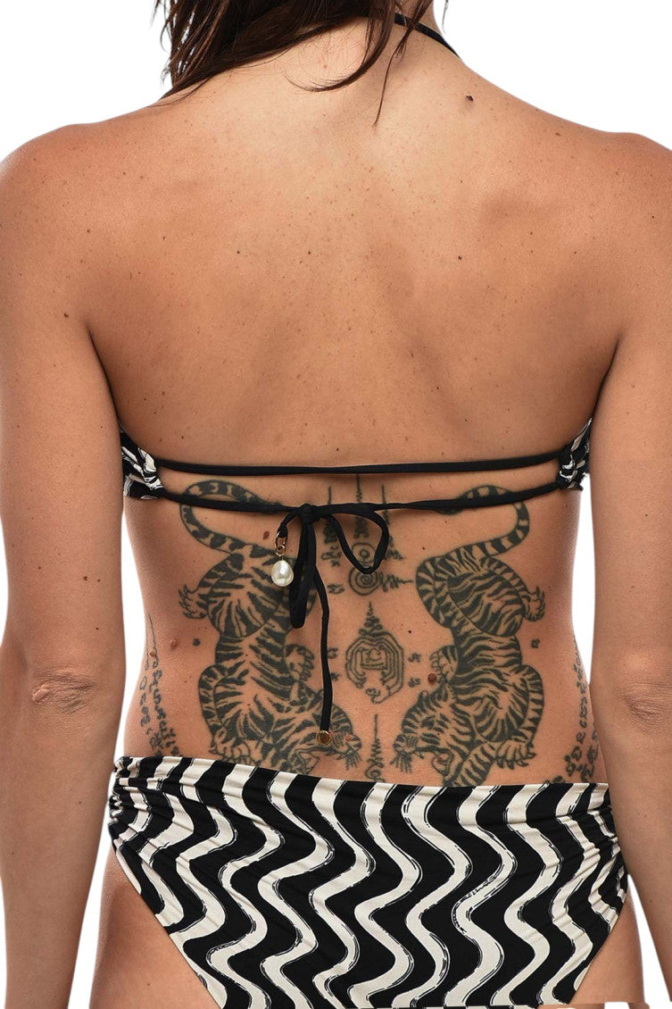 BlackWhite Graphic Swimwear 2
