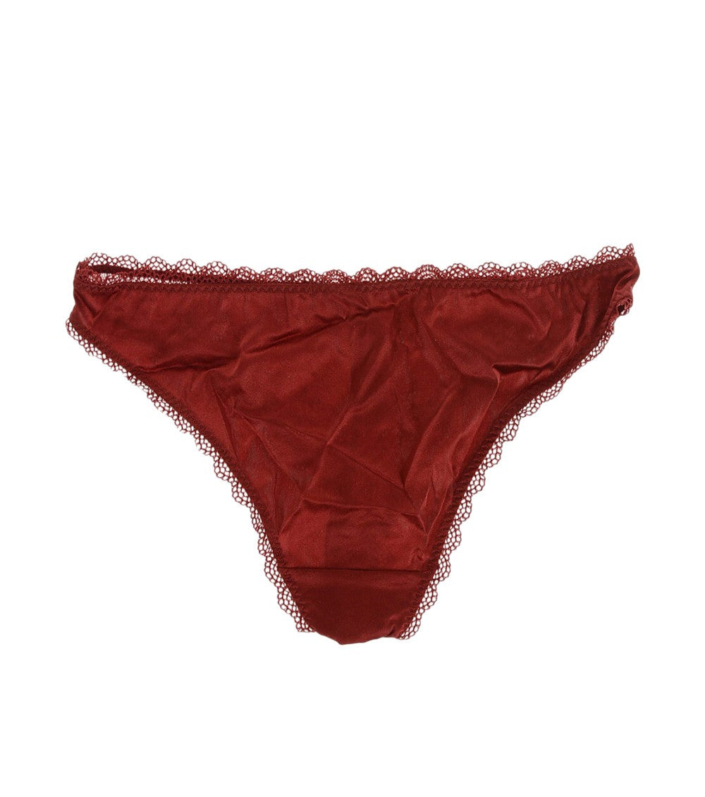 Red Lace Bikini Bottom Swimwear 3