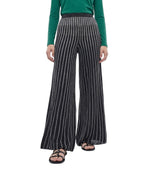 Black Embellished Flared Pants 1