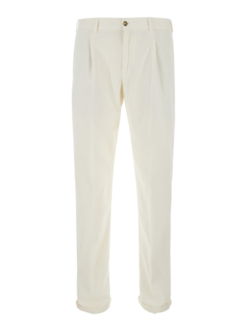 White Slim Chino Pants 1